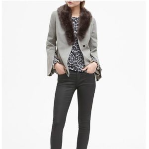 New Banana Republic Jacket w/ Removable Faux Fur